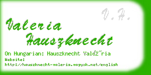 valeria hauszknecht business card